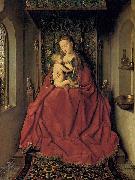 Suckling Madonna Enthroned Jan Van Eyck